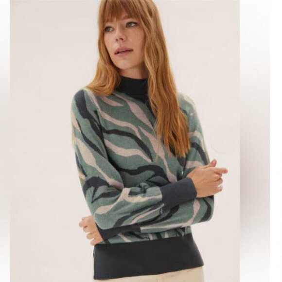 Marks & Spencer Sweater Green Pullover Size large - Picture 1 of 14